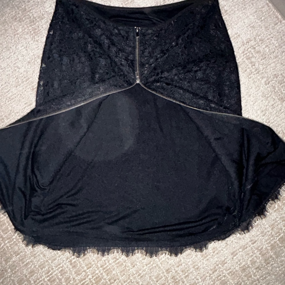 Diane von Furstenberg DVF Scotia Lace Pencil Skirt Black Size 10 - Picture 6 of 9